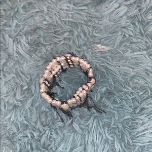 Pearl and chain bracelet